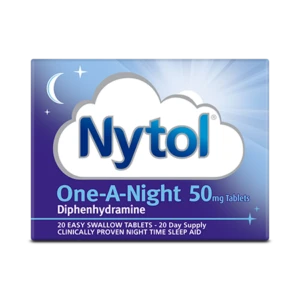 Nytol One-A-Night 50mg Sleeping 20 Tablets – Sleep Aid